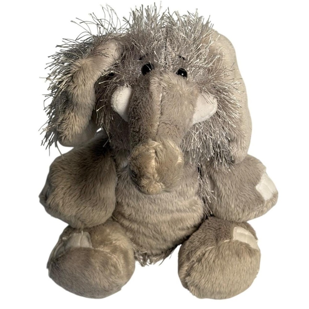 Webkinz Ganz Gray Elephant‎ Stringy Plush HM007 Gray Stuffed Animal 8" No Code